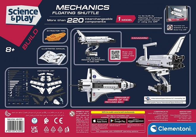 Laboratoire mécanique de la NASA navette flottante