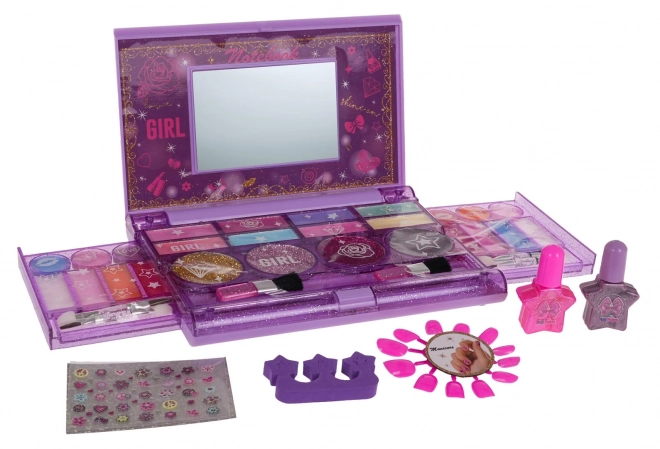 Ensemble de maquillage avec miroir