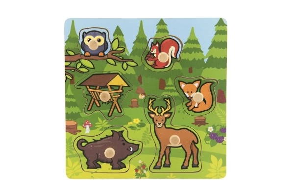 Puzzle d'insertion Mes premiers animaux de la forêt - 6 pièces