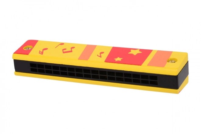 Harmonica à vent en bois