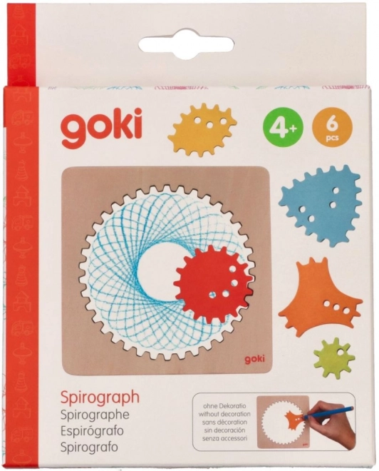 Spirographe en bois Goki