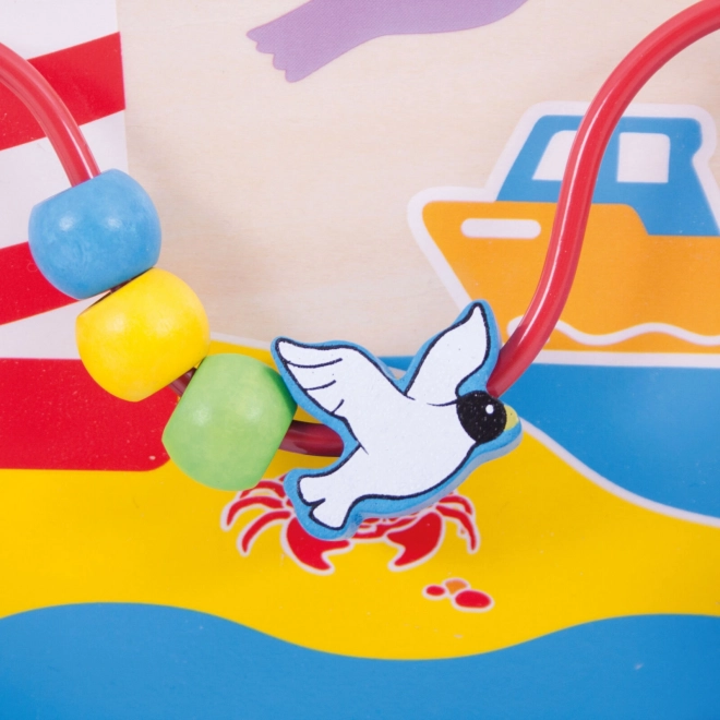 Bigjigs Baby Planche motrice en bois mer