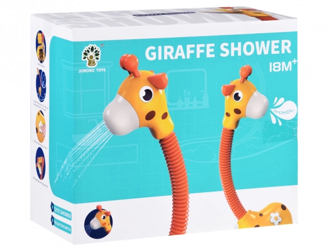 Girafe de bain joyeuse avec effet de douche aquatique
