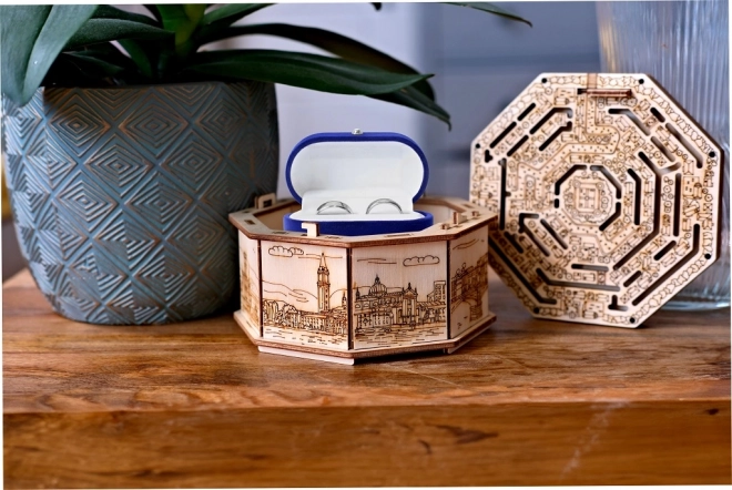 Boîte casse-tête en bois 3D Secret Maze
