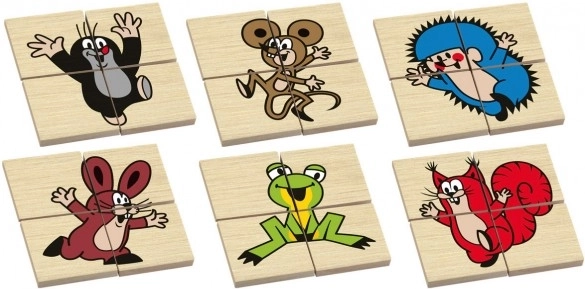 6 motifs animaliers joyeux