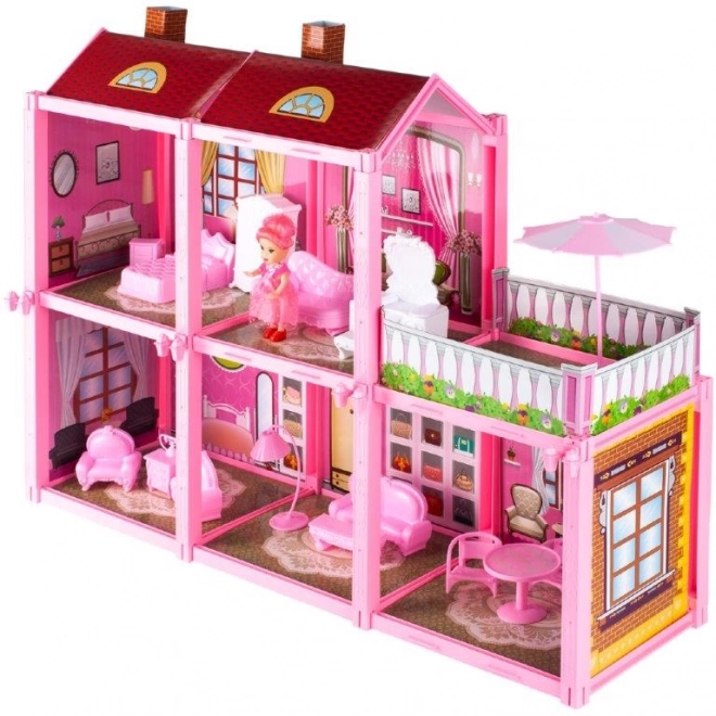 Villa pour poupées avec poupée à assembler