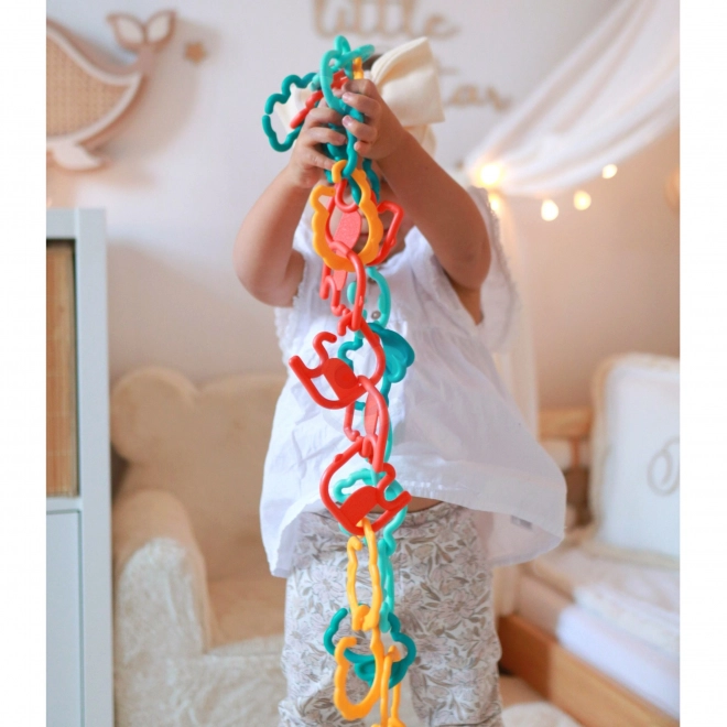 Woopie jouets sensoriels pour bébés - chaîne animale 24 pcs