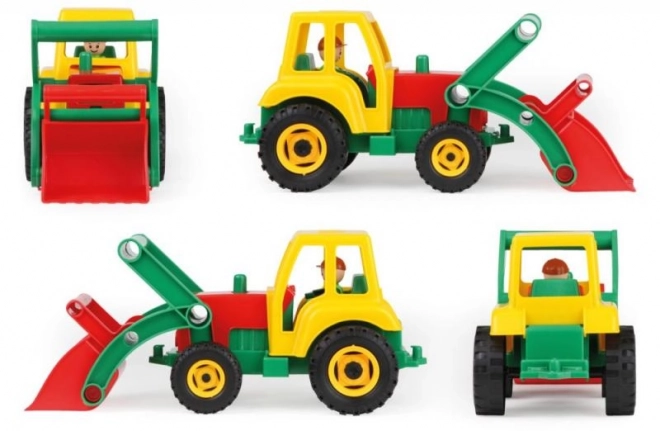 Tracteur actif avec pelle