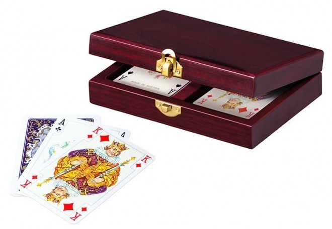 Coffret en bois luxueux pour cartes