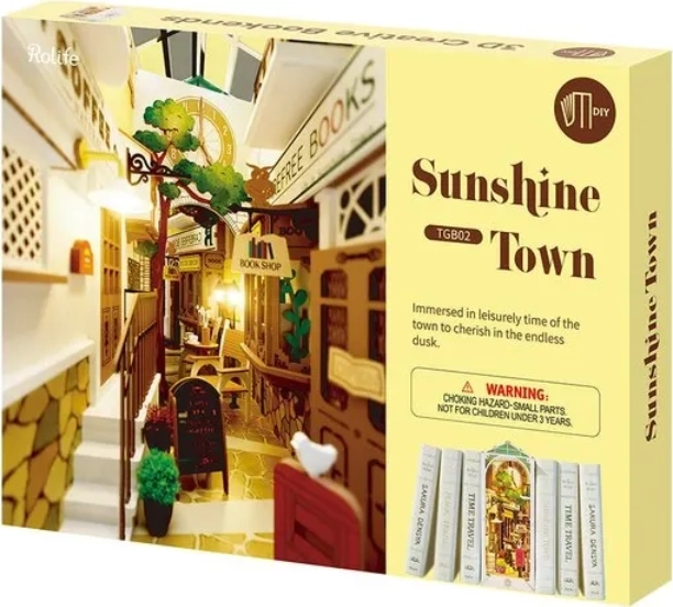 Ratelier de livres Ville du Soleil avec éclairage LED modèle 3D