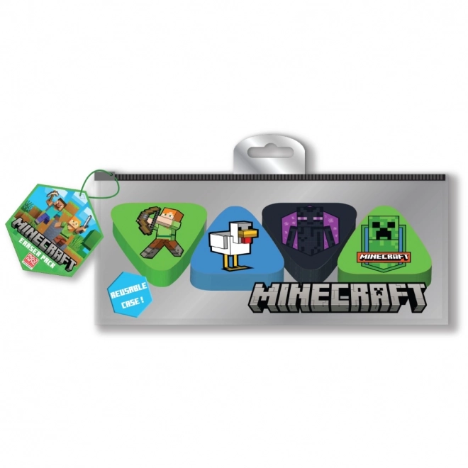 Ensemble de gommes Minecraft