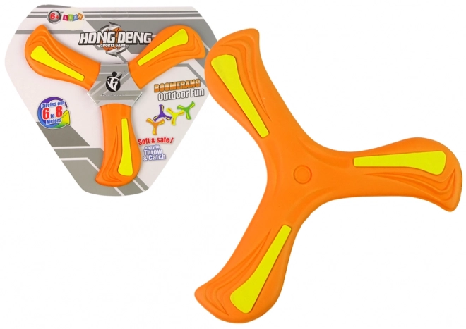 Disque volant boomerang orange pour enfants