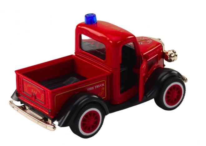 Voiture de pompier classique 1:36 Lumières et sons Rouges