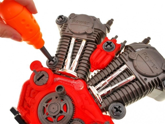 Moteur démontable pour petits mécaniciens