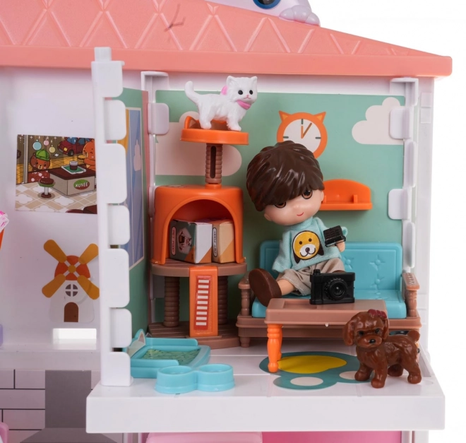 Maison de poupée avec accessoires