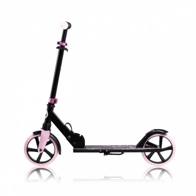 Trottinette pliable Lionelo Luca noire avec accents roses