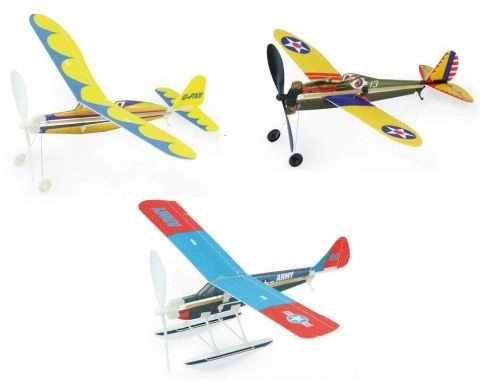 Vilac ensemble avion avec hélice à ressort, bleu