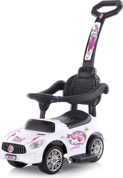 Porteur Chipolino avec tige de guidage et sons – Licorne