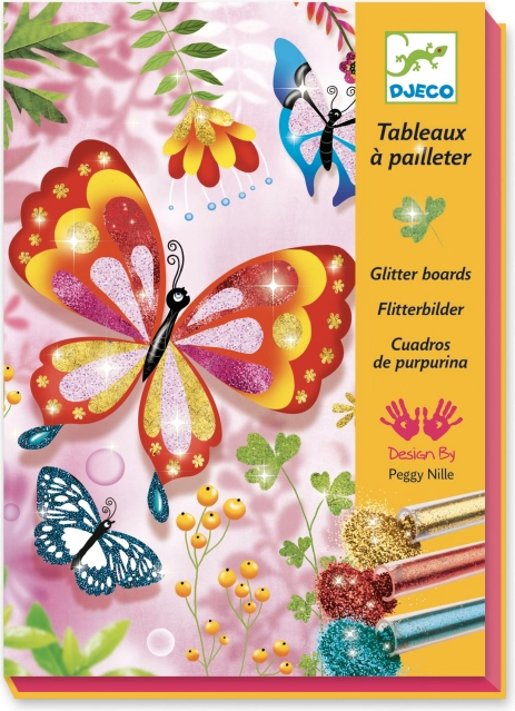 Papillons brillants sablage
