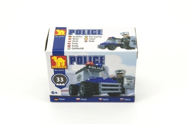 Jeu de construction Dromader - voiture de police 33 pcs