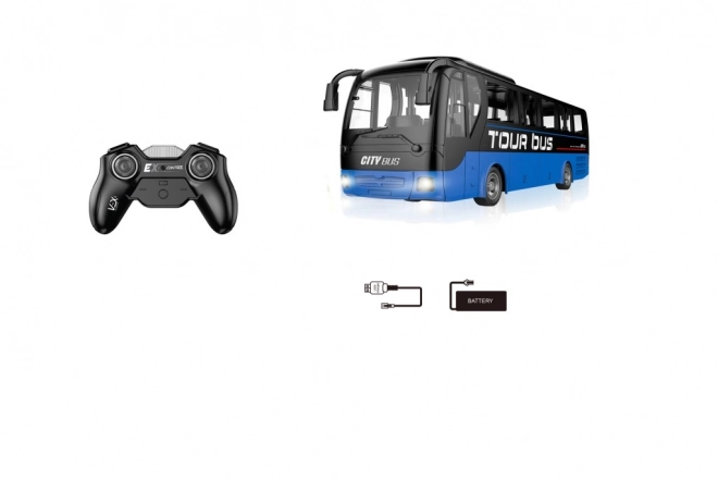 Autobus RC télécommandé bleu