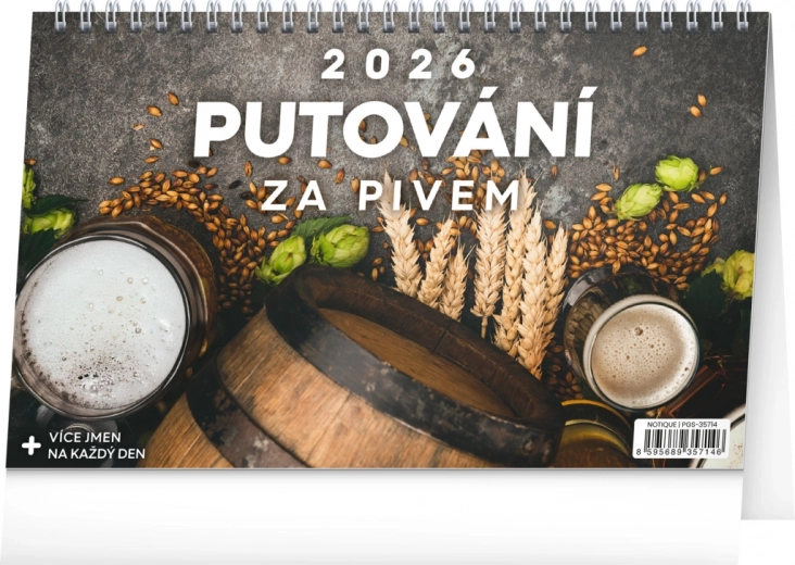 Calendrier de bureau Pérégrinations à la bière 2026