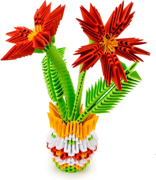 Origami 3D fleurs PEXI – kit créatif en papier