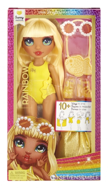 Poupée de mode Rainbow High Swim Style Sunny Yellow