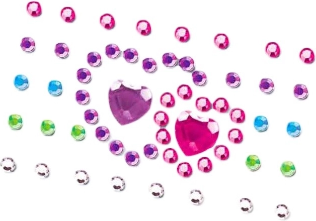 Effet instantané avec strass et décalcomanies