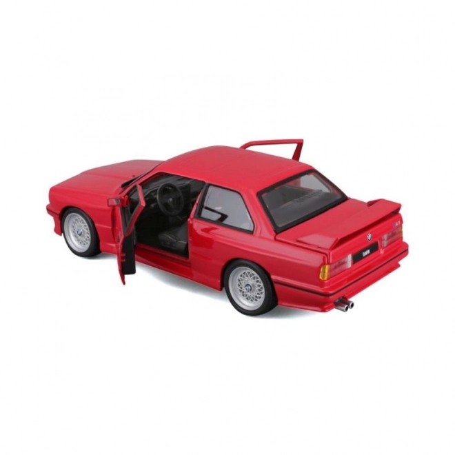 Voiture en métal BMW 3 Series M3 1988 rouge