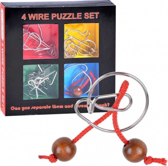 Casse-têtes en métal – ensemble de puzzles logiques en fil de fer