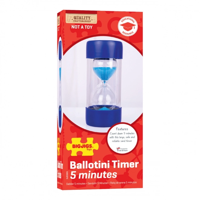 Bigjigs Toys Grand sablier 5 minutes