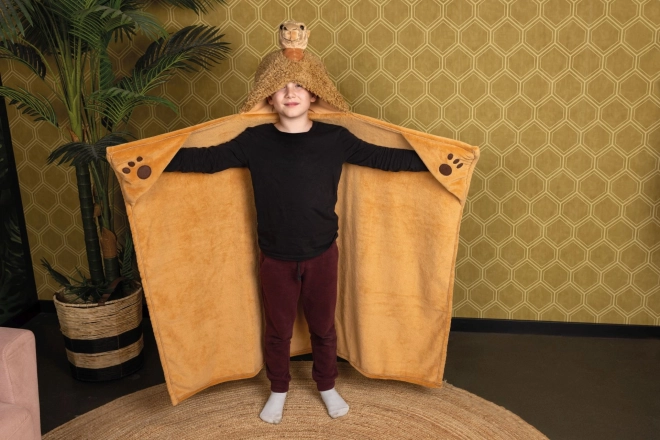 Couverture chauffante à capuche Chameau de Cozy Noxxiez