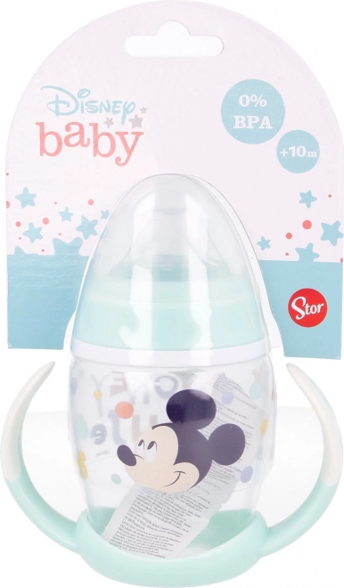 STOR Tasse avec poignées et embout en silicone 270ml Mickey Mouse