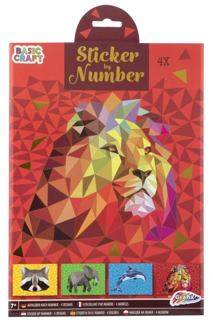 Puzzle autocollant numéroté A4