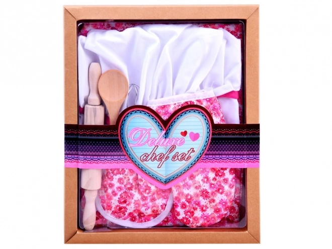 Ensemble de cuisine pour enfants avec motif floral