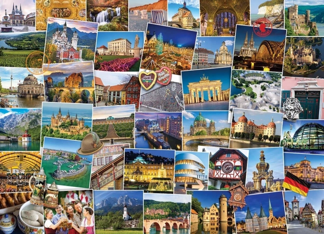 EUROGRAPHICS Puzzle Globe-trotter - Allemagne 1000 pièces