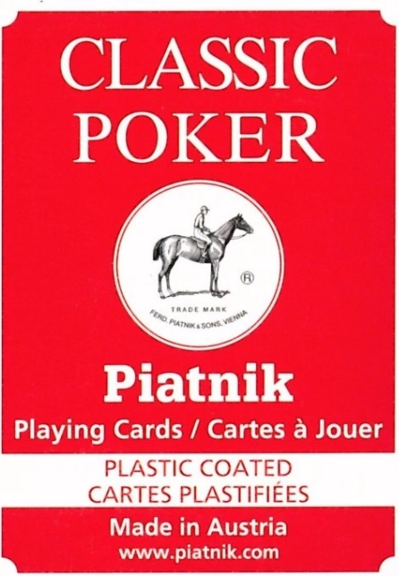 Cartes classiques de poker et de bridge