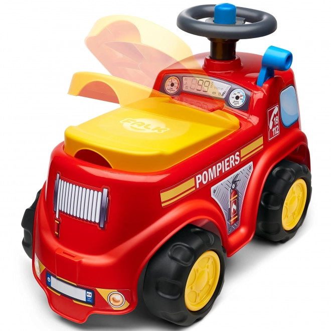 Camion de pompier roulant avec klaxon pour enfants par FALK
