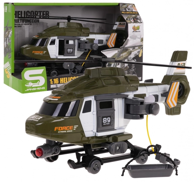 Hélicoptère de secours militaire 1:16
