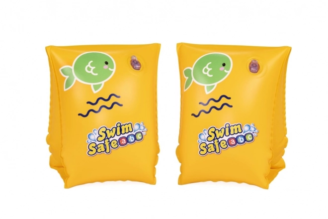 Brassards de natation gonflables jaunes S 25x15cm BESTWAY