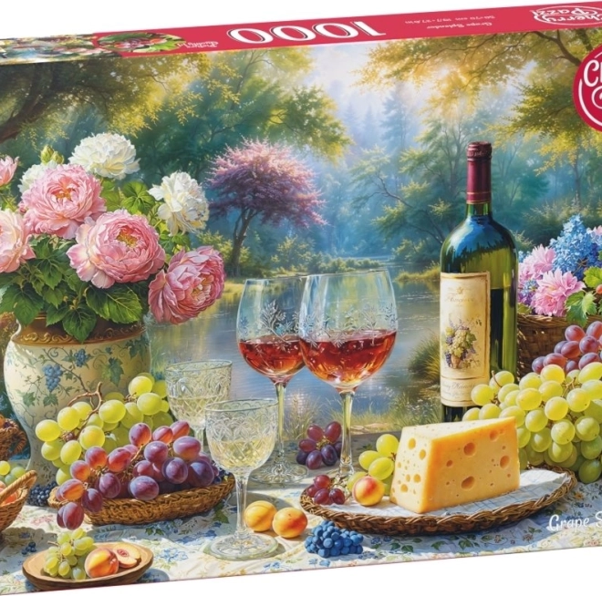 Cherry Pazzi puzzle nature morte au vin 1000 pièces
