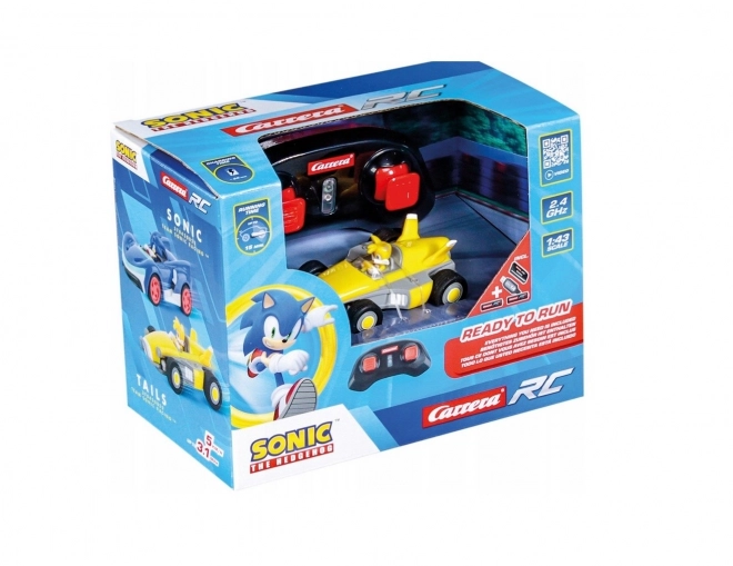 Équipe Sonic Mini RC Tails Voiture 1:43