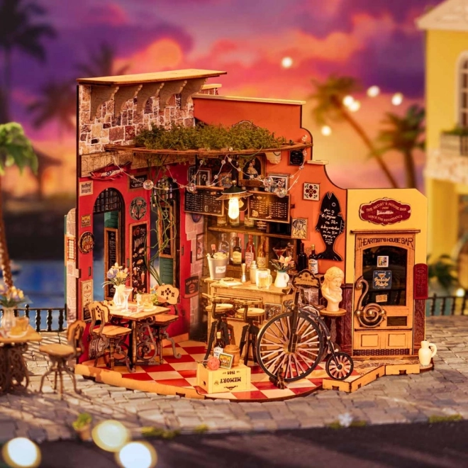 Maquette de bar et bistro Cheers