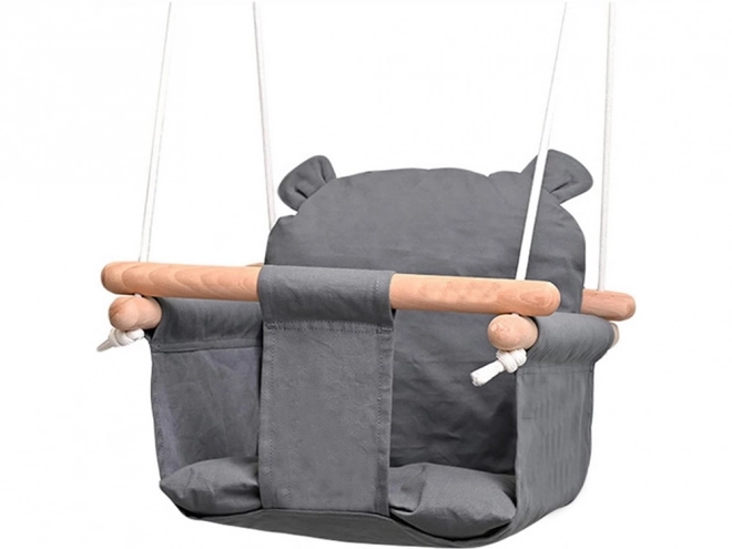 Balançoire pour enfants avec siège en bois