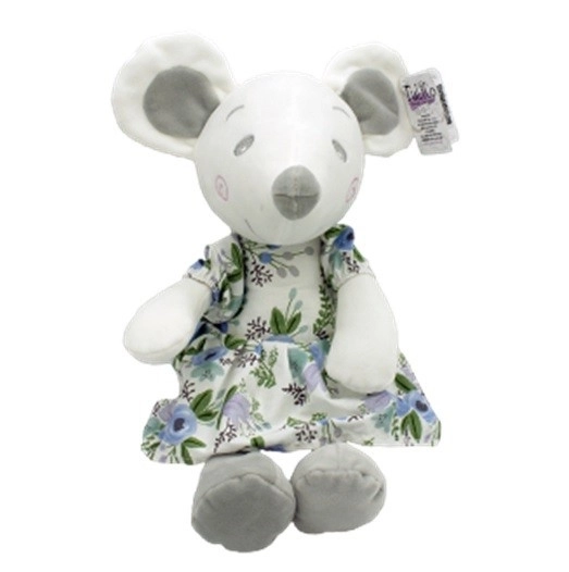 Souris en peluche Ania grise 22 cm