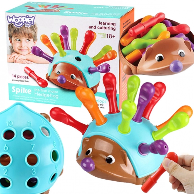 Woopie jeu éducatif hérisson trieur Montessori 4 en 1
