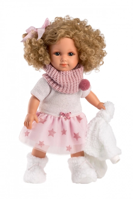 Llorens 53542 ELENA - poupée réaliste avec un corps en tissu souple - 35 cm