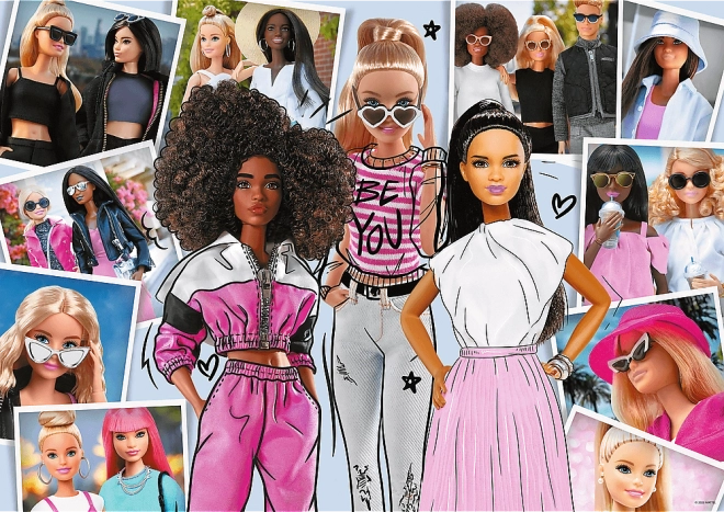 Puzzle Dans le monde de Barbie 200 pièces 48x34cm en boîte 33x23x4cm
