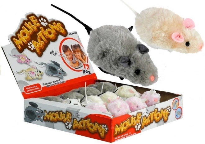Souris à vis court avec queue qui bouge